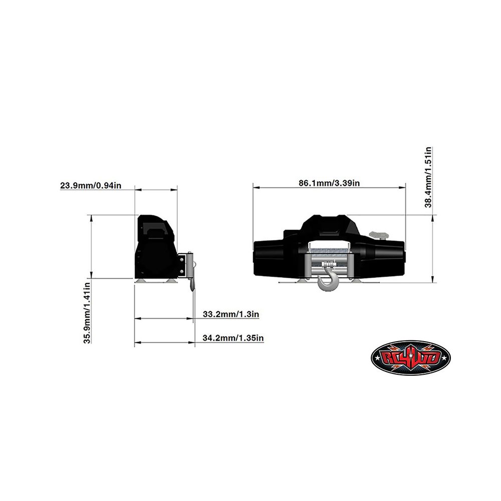 Treuil automatique RC4WD 1/10 Warn E0119