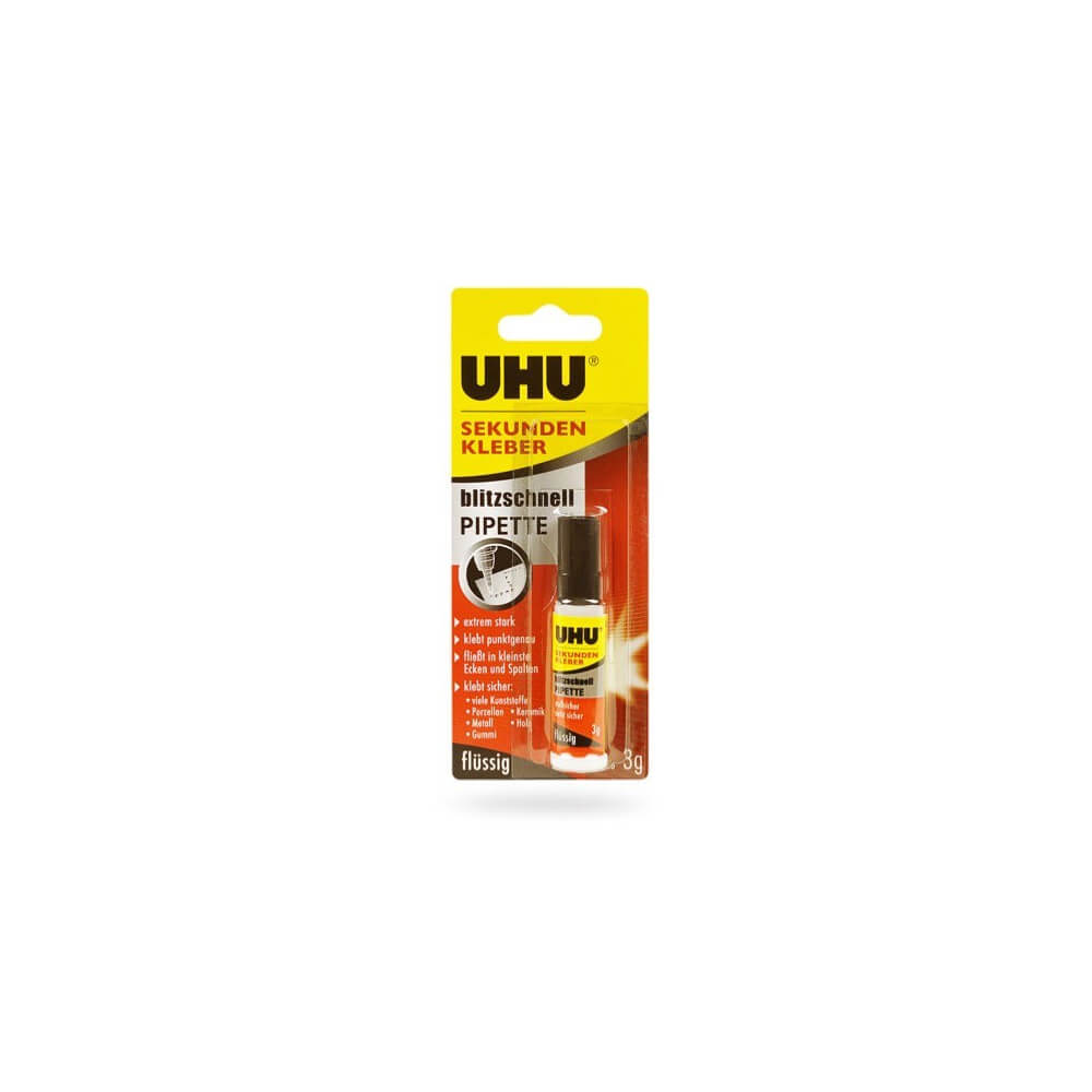 Colle UHU Super Glue Pipette 3g