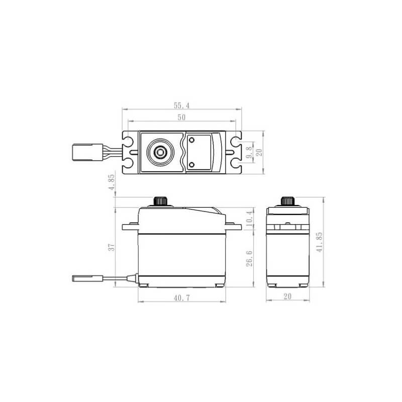 Servo Standard DIGITAL 7.4V 8kg-0.13s SV-0220MG