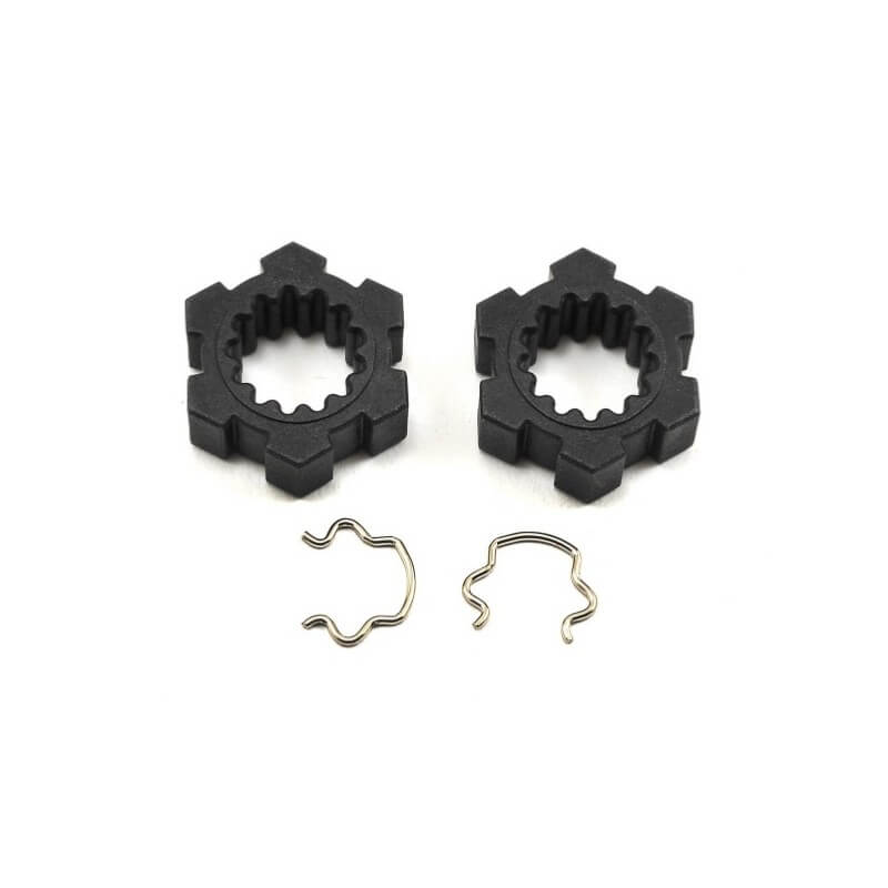 Hexagones de roues + clips X MAXX 1/8 Traxxas 7756