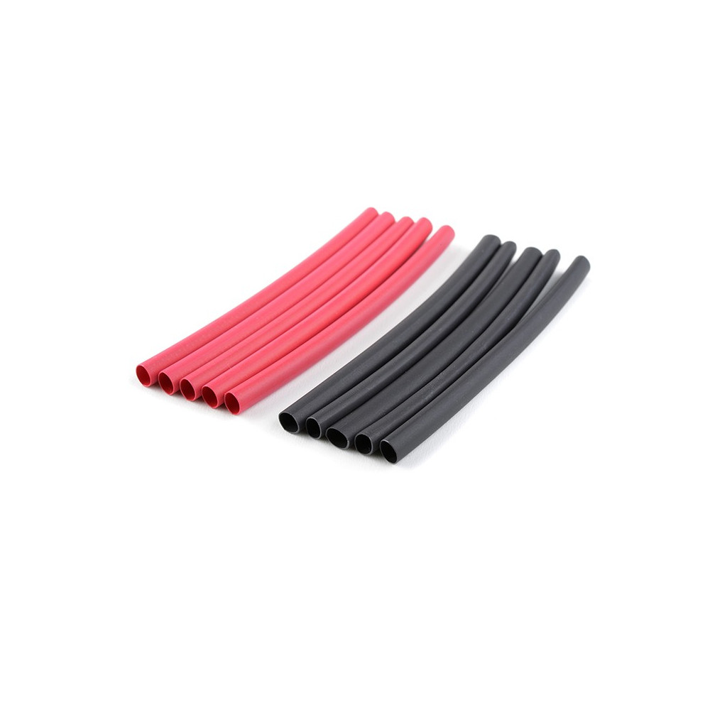 Team Corally - Gaine thermo - 3.2mm - Rouge + Noir - 10 pcs - C-50221