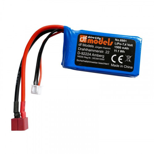 Batterie Li-ion 7,4V 1500mAh Mini Cito 1/14 - DF 3123 / 6981