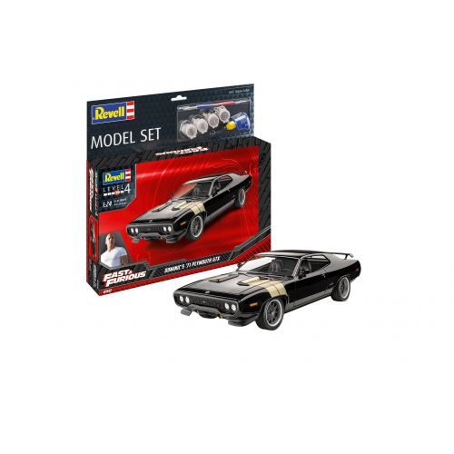 Coffret maquette Voiture Fast & Furious - Dominic's 1971 Plymouth GTX - 1/24 - Revell 67692