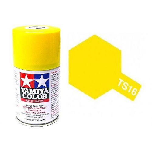 Peinture Maquette TS16 Jaune brillant - Tamiya 85016