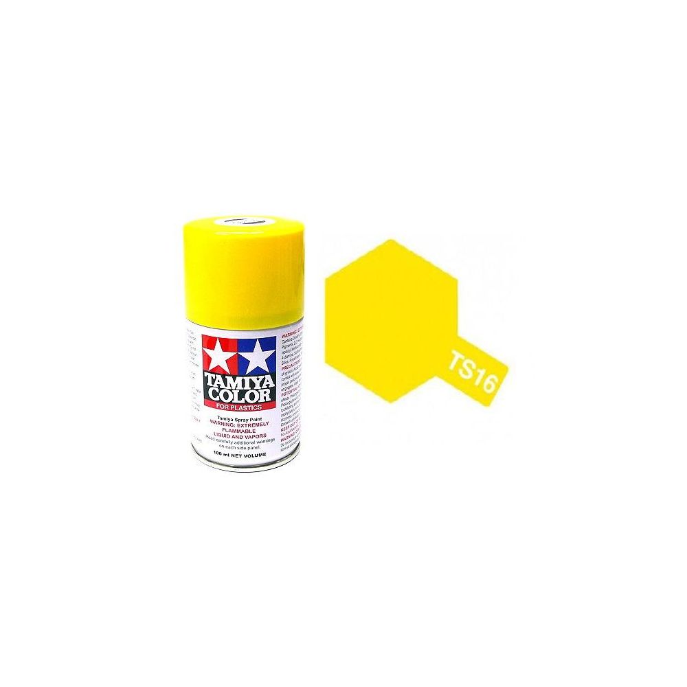 Peinture Maquette TS16 Jaune brillant - Tamiya 85016