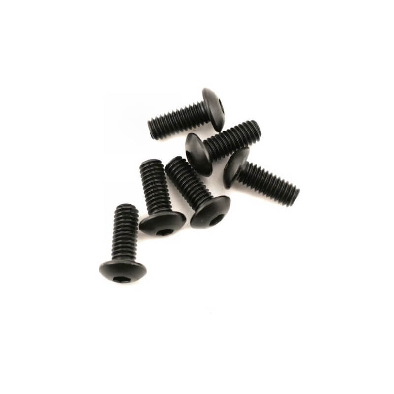 Vis BTR Tete bombé 4x10mm (x6) - Traxxas 3936