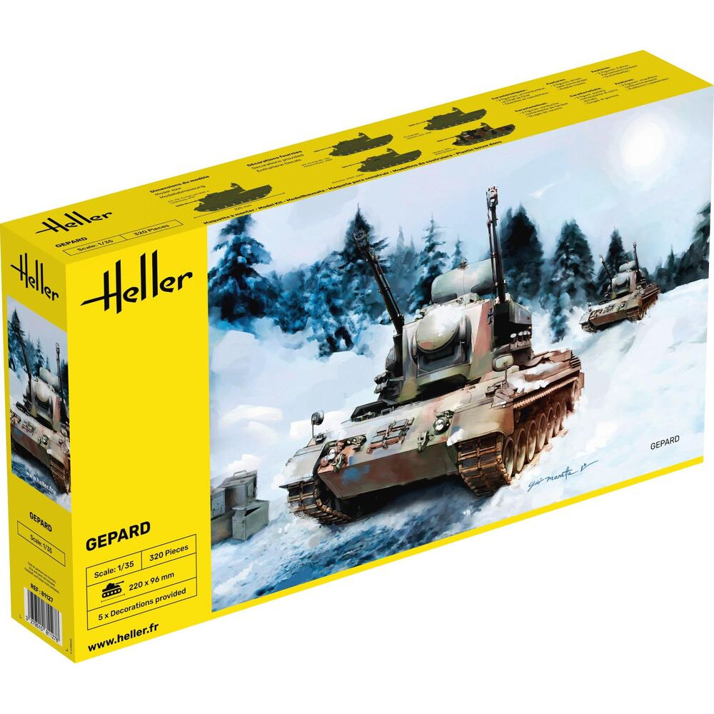 Maquette Militaire Char Gepard - 1/35 - Heller 81127