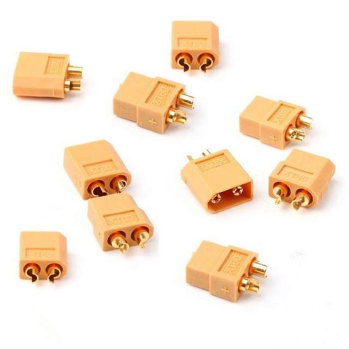 Lot de 10 prises, connecteur XT60 Mâle