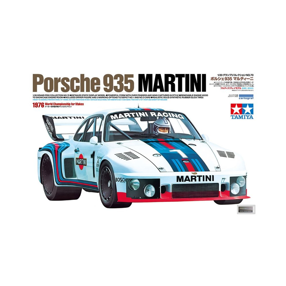 Maquette voiture Porsche 935 Martini 1/20 - Tamiya 20070