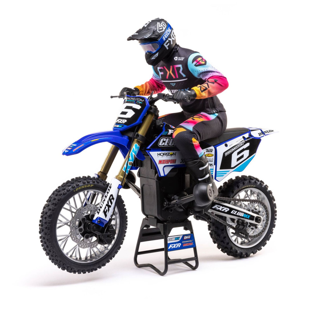 Moto RC Losi 1/4 Promoto-MX Motorrad RTR, Club MX LOS06000T2 bleu