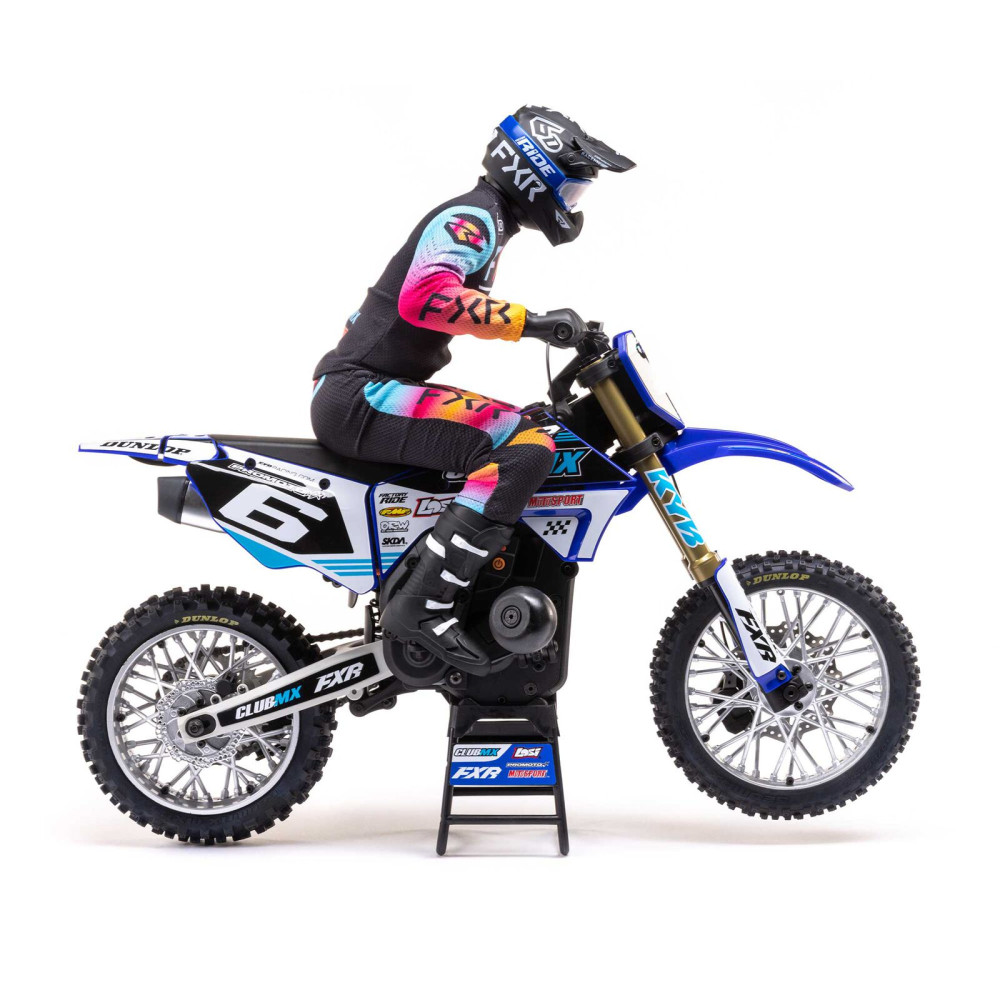 Moto RC Losi 1/4 Promoto-MX Motorrad RTR, Club MX LOS06000T2 bleu