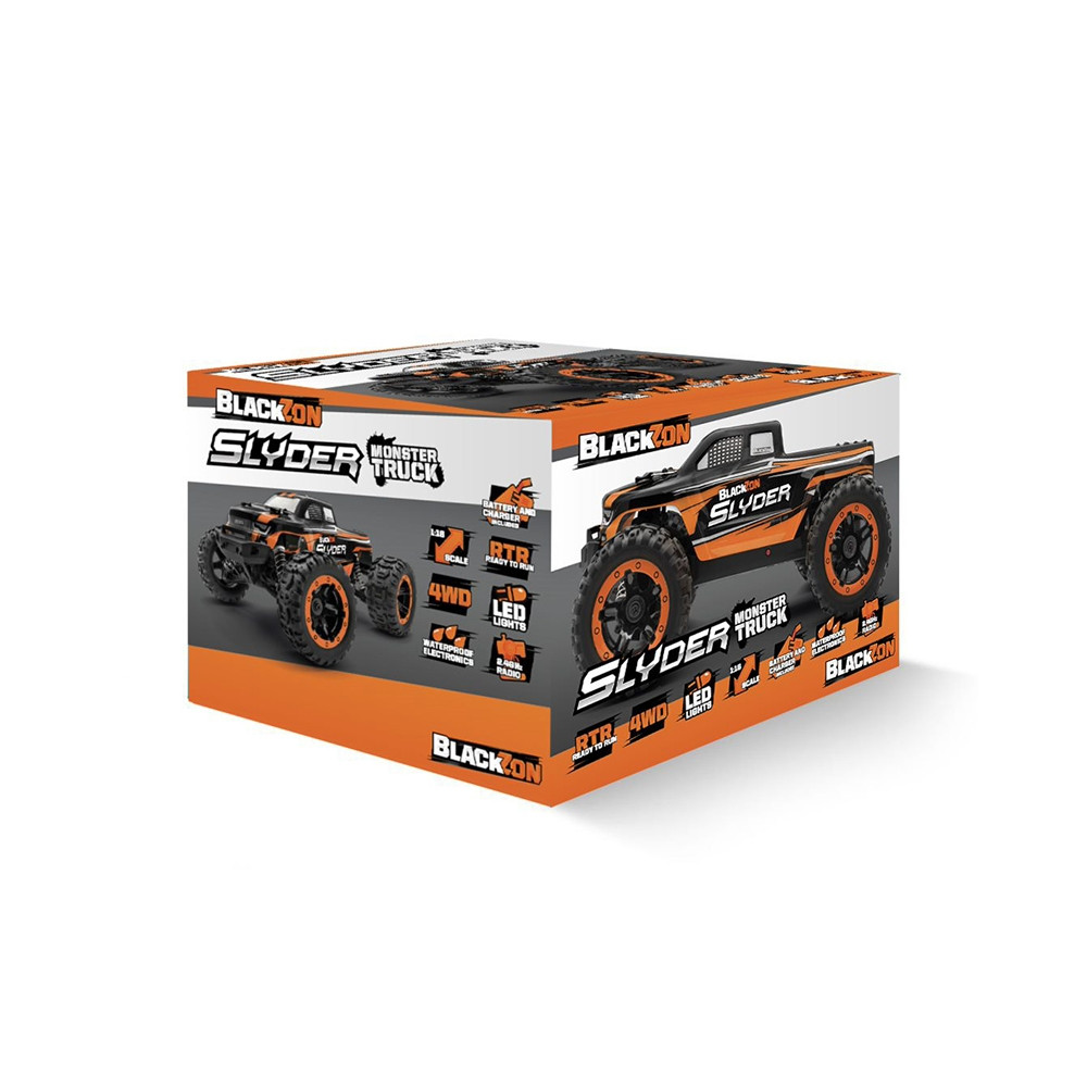 Monster Truck télécommandé 4WD Blackzon Slyder Orange 1/16 RTR - Enfants 7  -11 ans