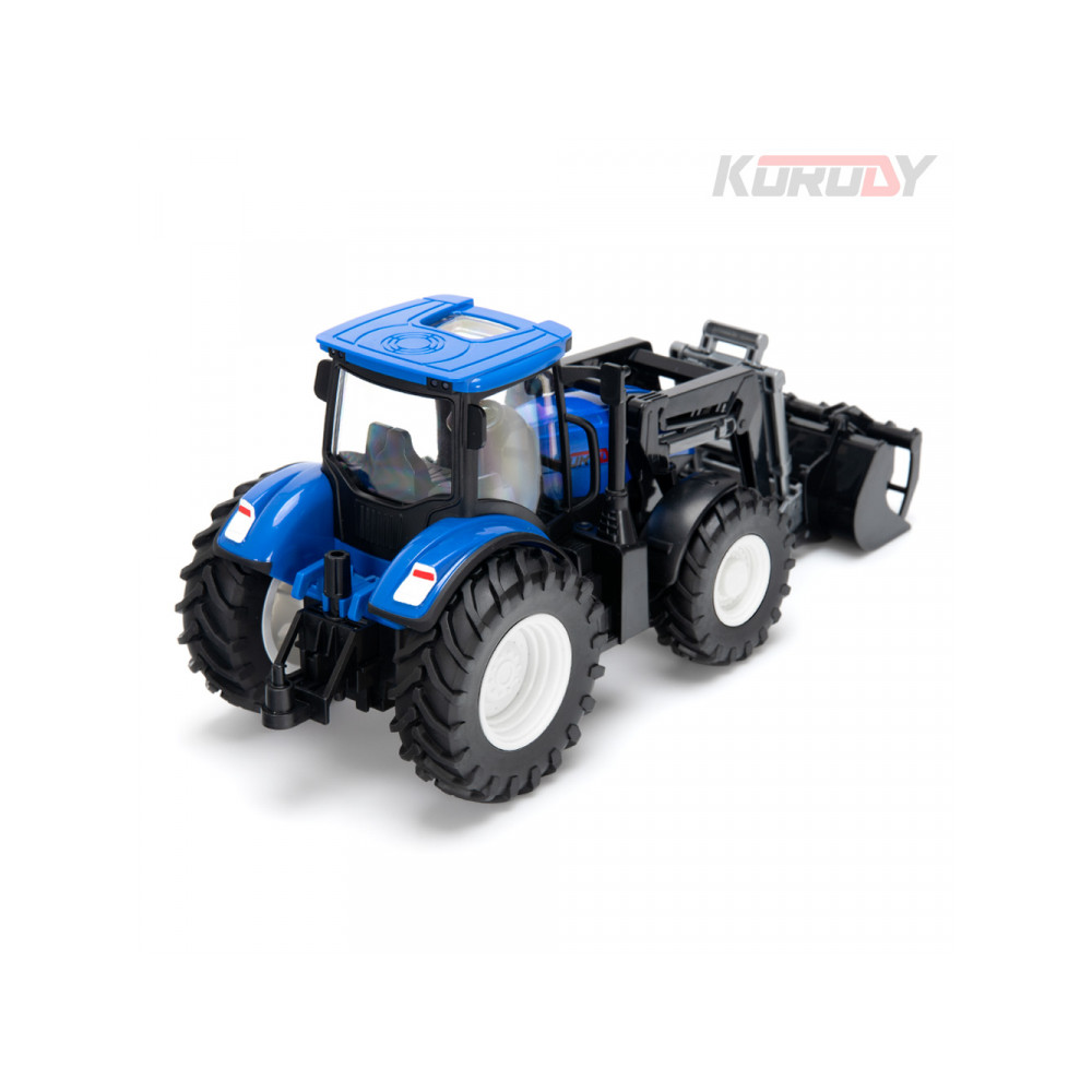 Tracteur jouet radiocommandé 1/24 double roues avec épandeur KO6635HB