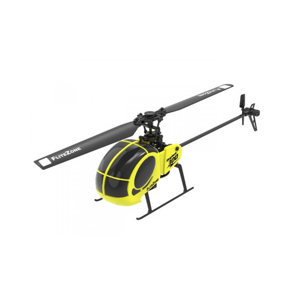 Hélicoptère RC mono pale Hughes 300 RTF jaune 15491