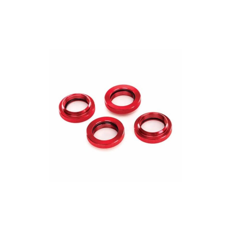 Traxxas Bague d'amortisseur réglabe GTX Alu Rouge (x4) 7767R