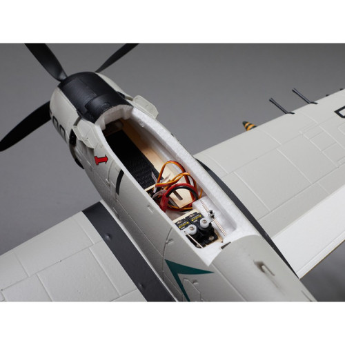 Avion RC 800mm A1 Skyraider Warbird PNP kit - bleu