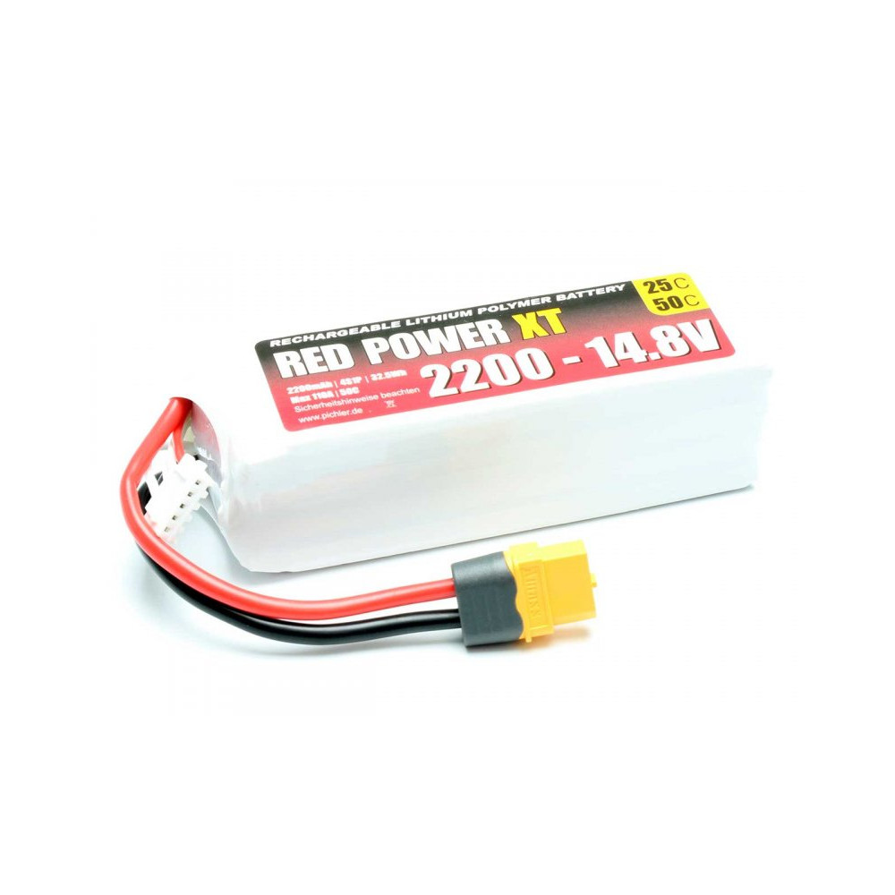 Batterie LiPo 4S LemonRC 2200mah - 14,8V (35C) XT60 - 15420