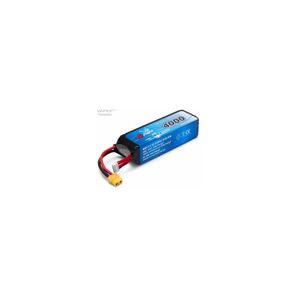 Batterie LiPo 5S 18,5V 4000mAh (25C) XT60 - VPLP043FXT