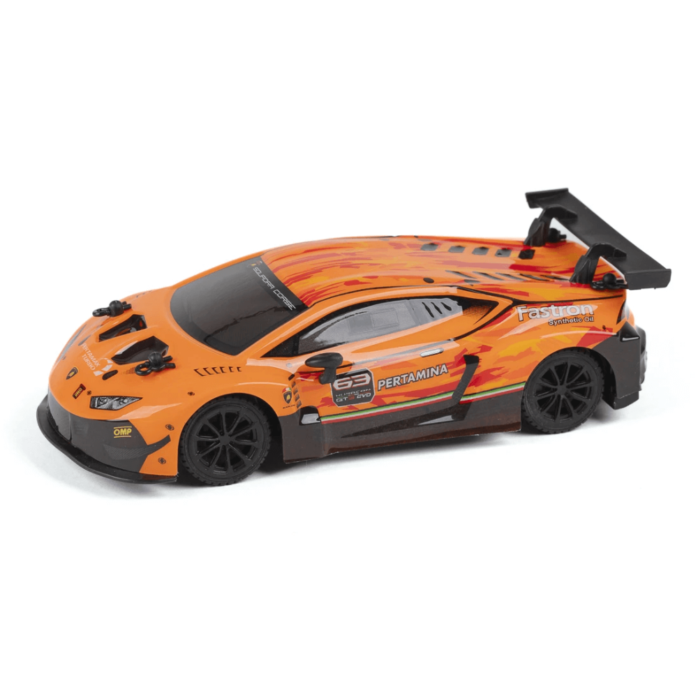 Mini Voiture télécommandée 1/24 Lamborghini Huracan GT3 orange