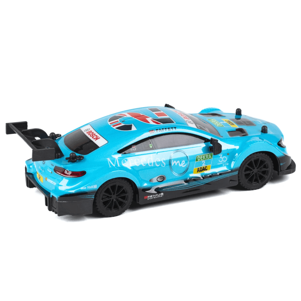 Mini Voiture télécommandée 1/24 Mercedes-AMG C63 DTM TV Spielfilm bleue