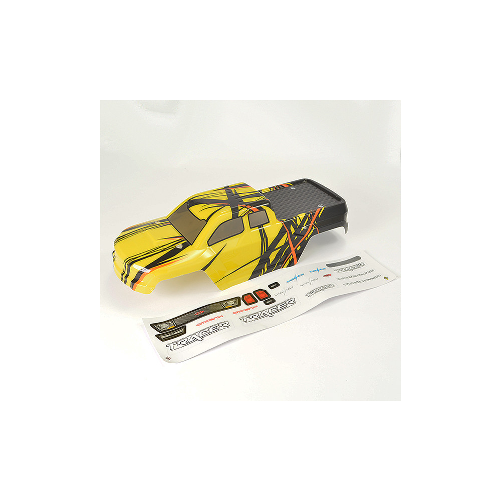 Carrosserie et autocollant pour FTX Tracer - jaune - FTX9792