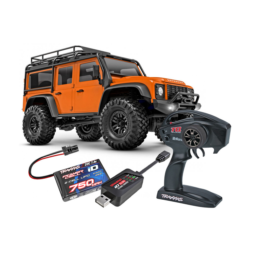 Traxxas TRX-4M 1/18 Land Rover Defender Crawler Orange RTR - 97054-1