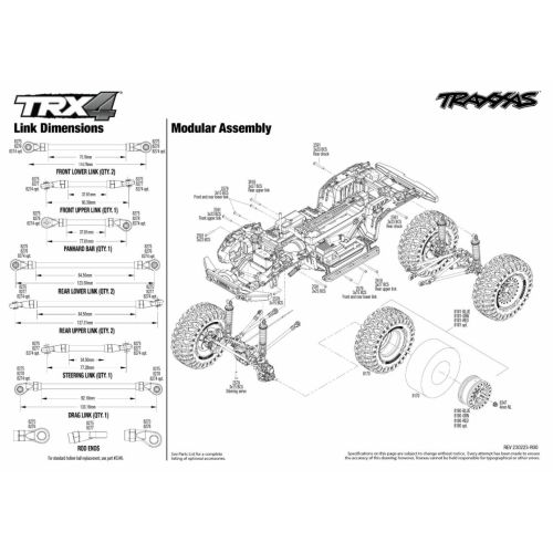 TRX4 Traxxas Sport High TrailRTR 82044-4 bleu