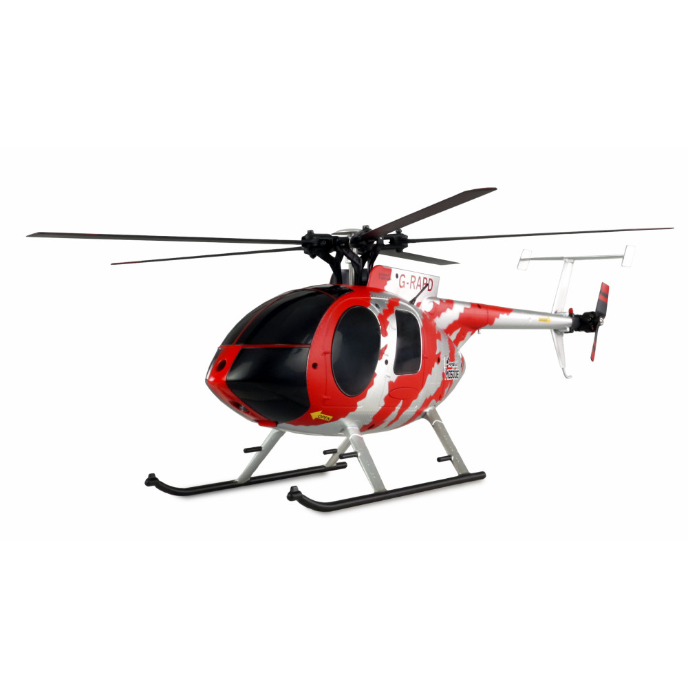 Hélicoptère RC AFX MD500E Brushless 325mm 6 voies rouge