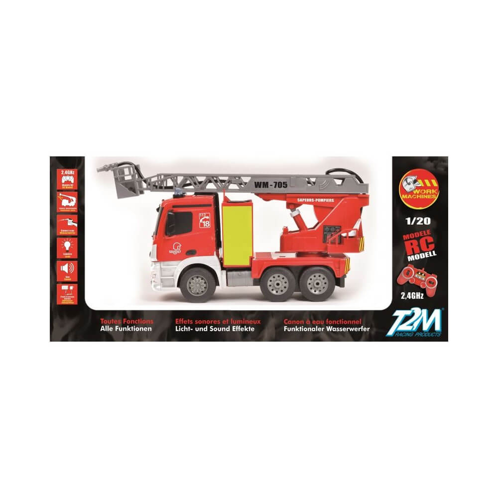 Camion de Pompiers radiocommandé T2M : King Jouet, Les autres véhicules T2M  - Véhicules, circuits et jouets radiocommandés