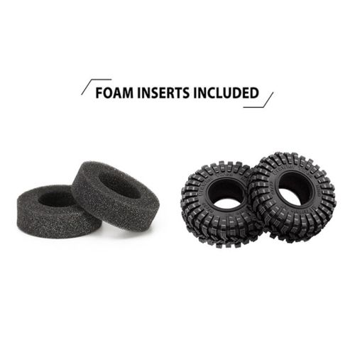 Injora King Trekka 1.0in 62x22mm S5 Super Soft Sticky All Terrain Tyres for 1/18 1/24 Crawlers (4)