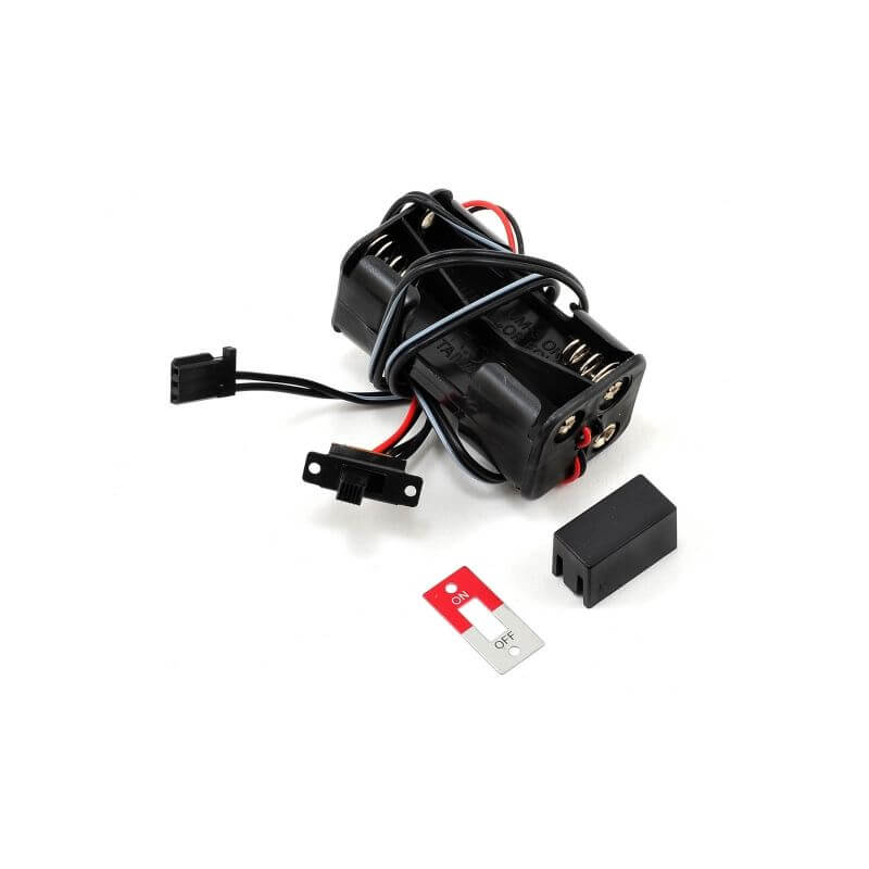 TRAXXAS battery holder, 4-cell /switch TRX3170X