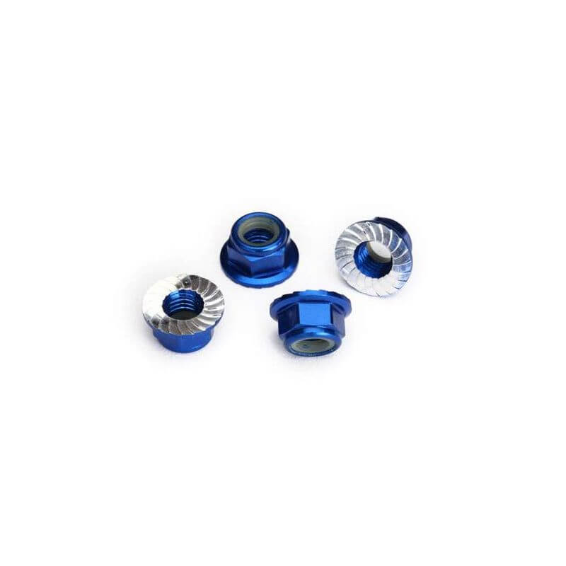 Traxxas Écroues Nylstop de roues Alu bleu 8447X