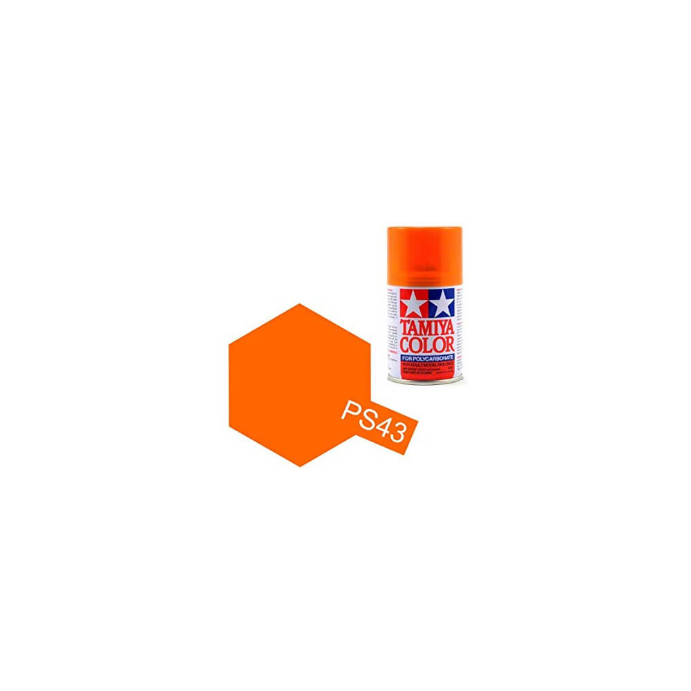 Peinture Lexan PS43 orange translucide - Tamiya 86043