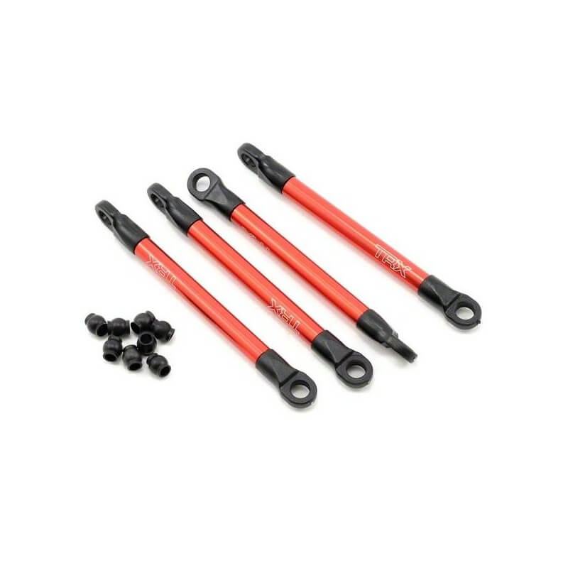 Renforts de chassis alu anodises rouge (4) - Traxxas 7118X