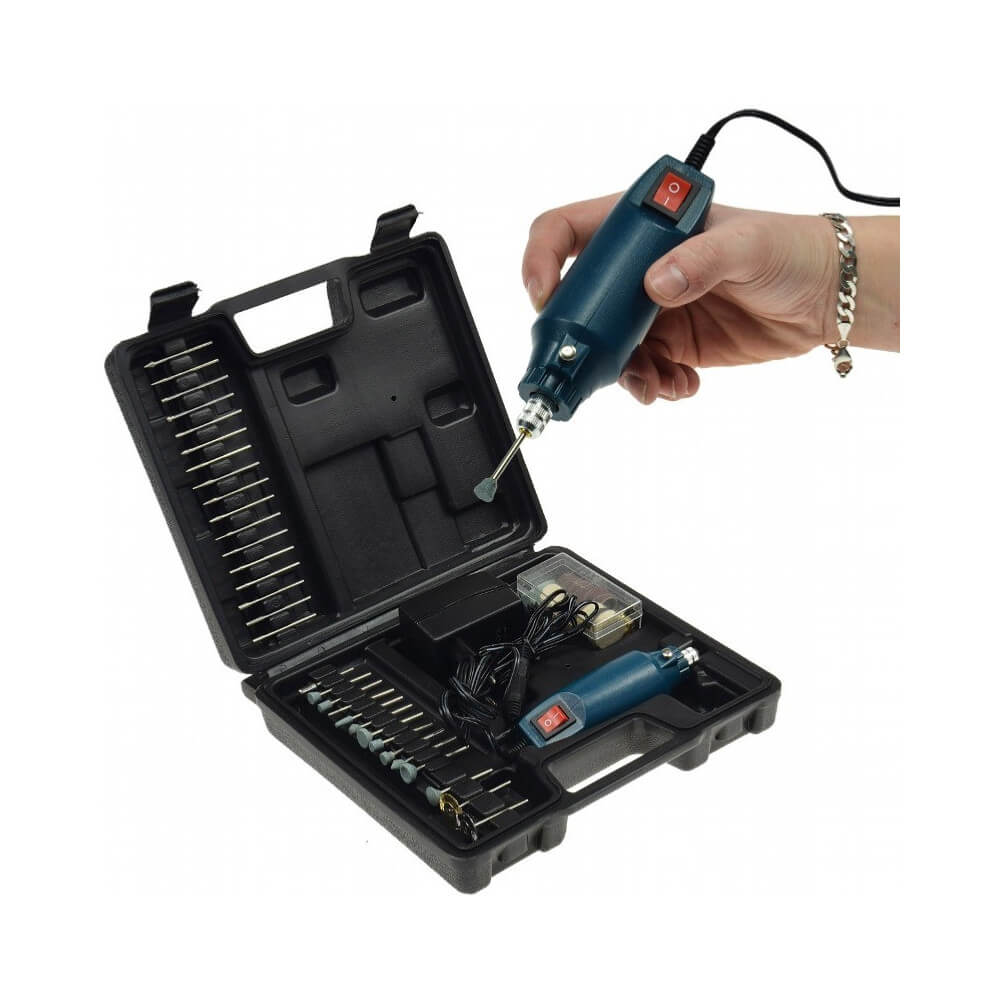 Mini Perceuse Type Dremel 12V - 63 accessoires