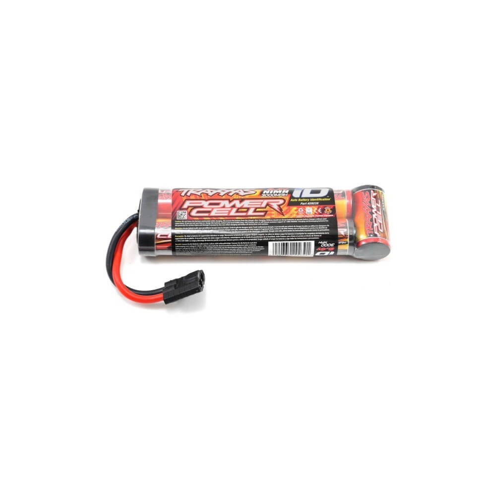 Pack Chargeur Batterie Traxxas NI-MH 8,4V 3000 MAH court - iD 2984G -  Vosges Modélisme