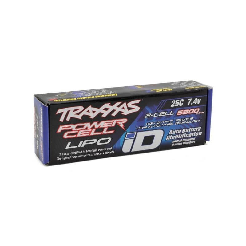 Batterie Lipo 7,4V 5800 mAh 25C Traxxas ID 2843X