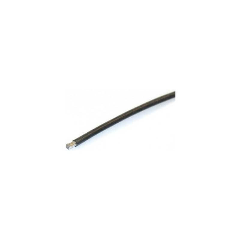 Cable Silicone Souple 1m noir 2,5mm2 dia 3.0mm