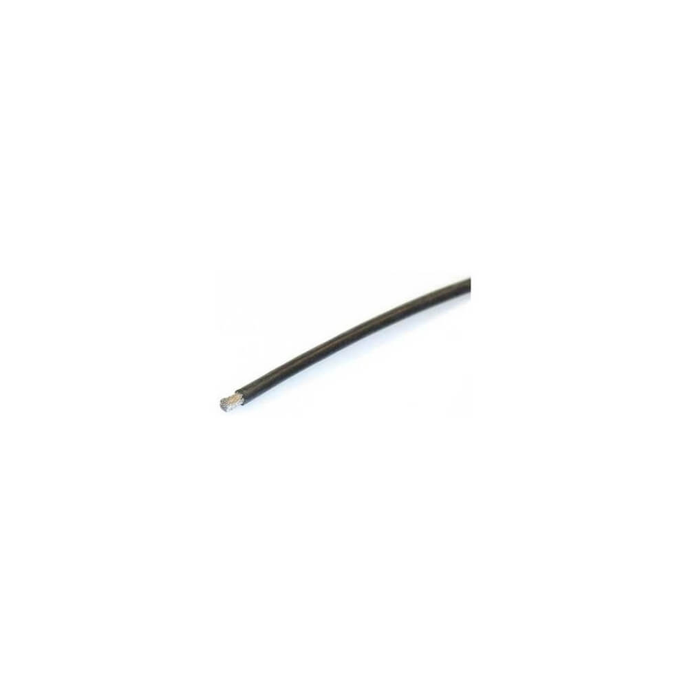 Cable Silicone Souple 1m noir 2,5mm2 dia 3.0mm