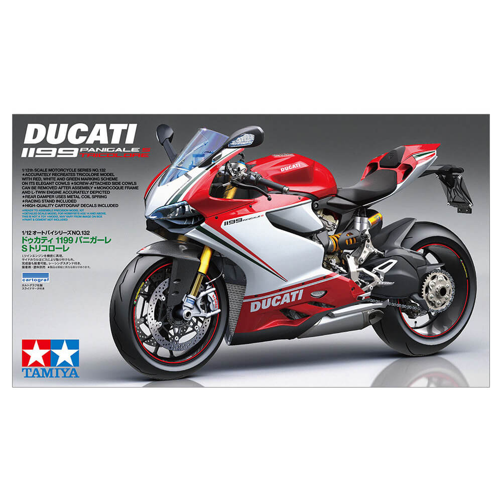 Maquette moto Ducati 1199 Panigale Tricolore - Tamiya 14132 - 1/12
