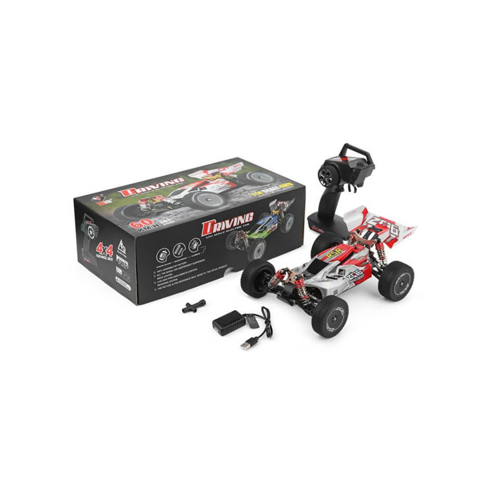 Voiture RC haute vitesse 60KM / H X-04 2.4G 1/10 4WD Brushless Big Foot  Modèles de véhicules Camion Véhicule tout-terrain Buggy RC Jouets  électroniques RTR Couleur: rouge 