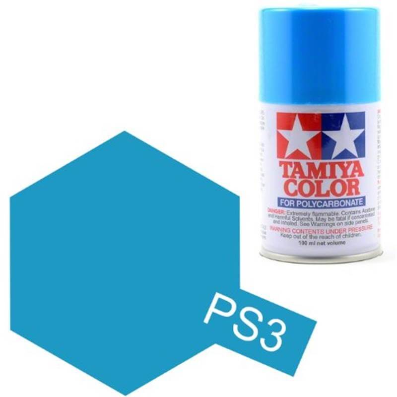 Peinture Lexan PS3 Bleu clair Tamiya 86003