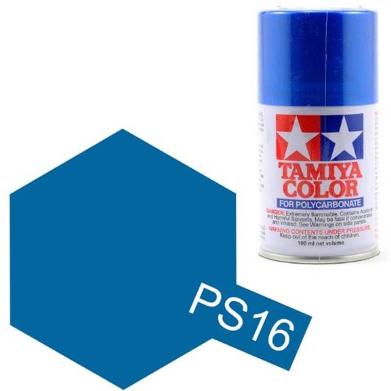 Peinture Lexan PS16 Bleu Metallisé Tamiya 86016