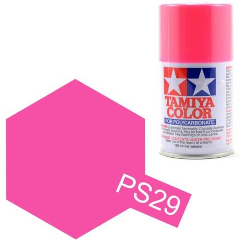 Peinture Lexan PS29 Rose Fluo Tamiya 86029