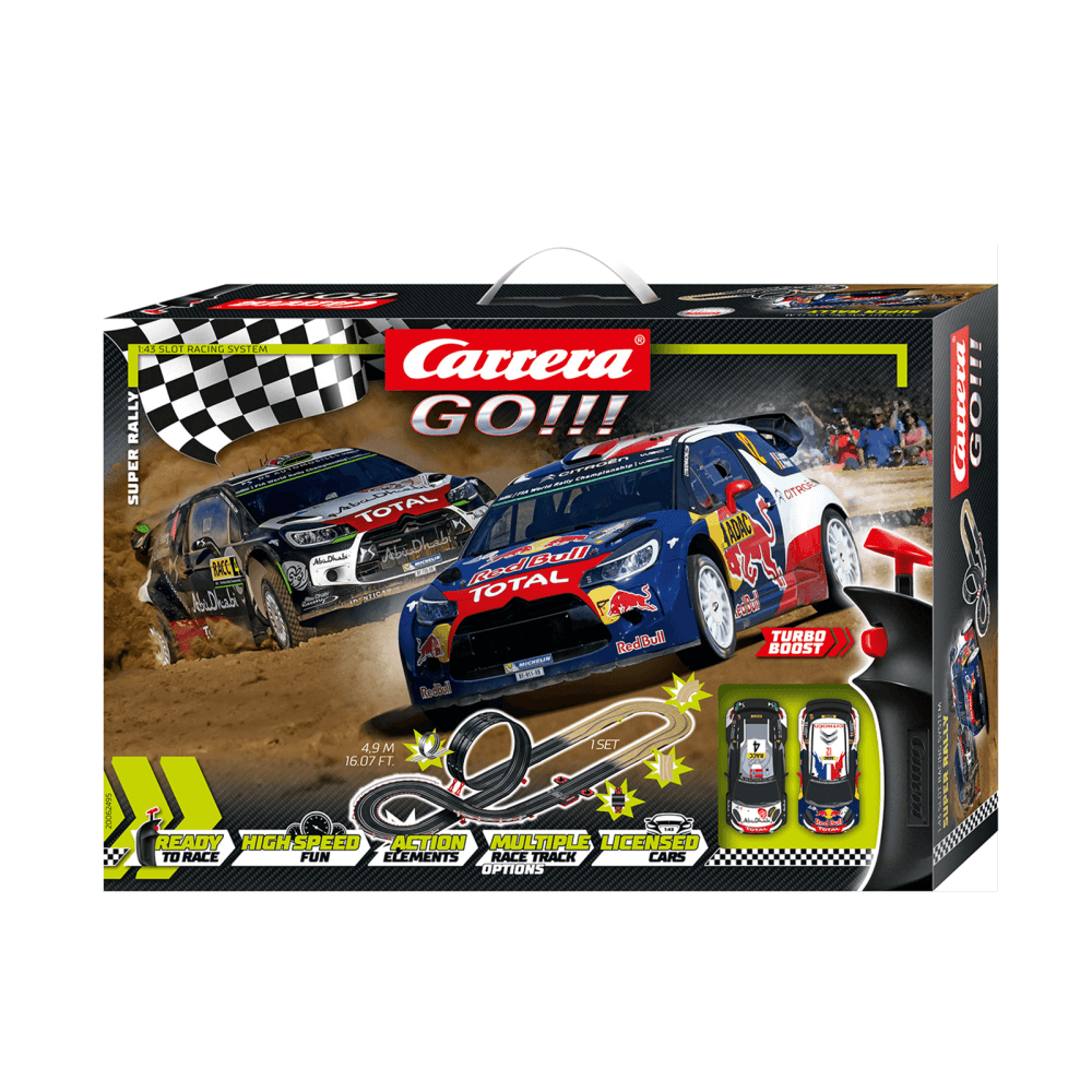 Circuit voitures Carrera GO!!! Coffret Super Rally 62495