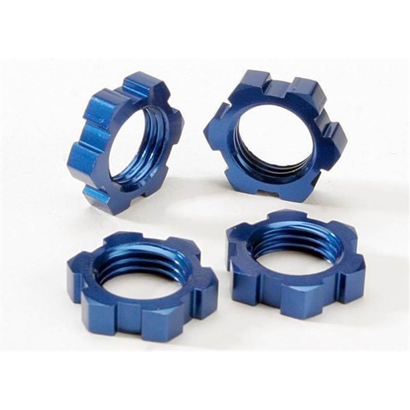 écrous de roues alu 17mm anodisés bleu x4 Traxxas 5353