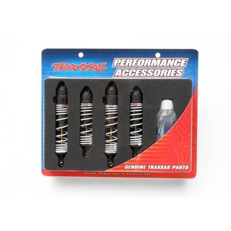 Amortisseurs gros volume complet AV/ARR X4 + Huile Traxxas 5862