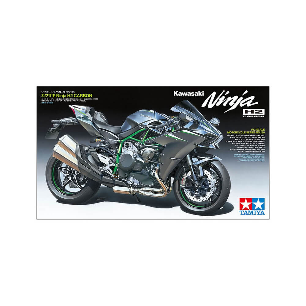 Maquette moto : Kawasaki Ninja H2 Carbon - Maquettes Tamiya - Rue des  Maquettes