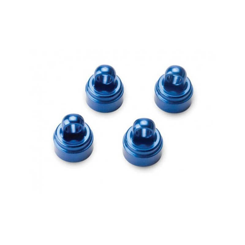 Bouchons d'amortisseurs alu anodisés Bleu x4 Traxxas 3767A