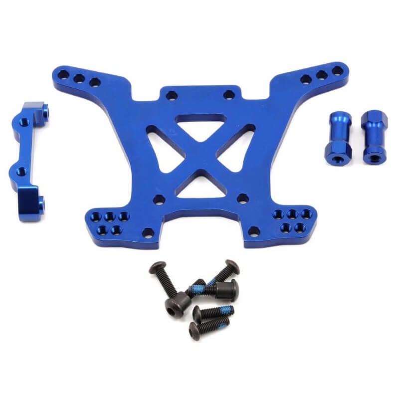 Support d'amortisseurs ARR Alu anodisé Bleu Traxxas 6838X